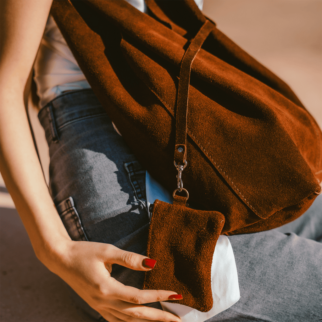 Shoulder bag suede Bohemian